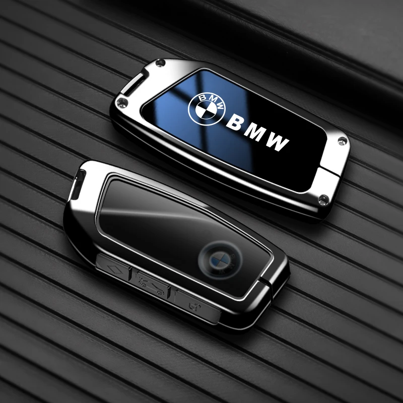 Zinc Alloy Car Key Case Cover Protect Shell Fob For BMW I7 X7 G07 LCI I20 X1 U11 7 Series G70 G09 M3 XM U06 G81 Key Accessories