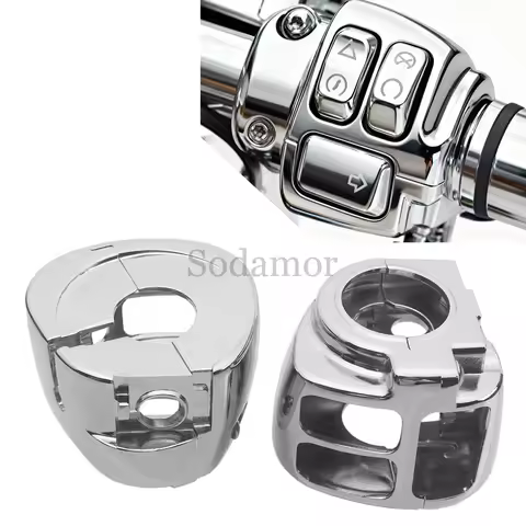 Handlebar Control Switch Housing Cover Kit For Harley Dyna Softail Fat Street Boy Sportster Iron 883 1200 FLSTF 2011+ Motorcycle