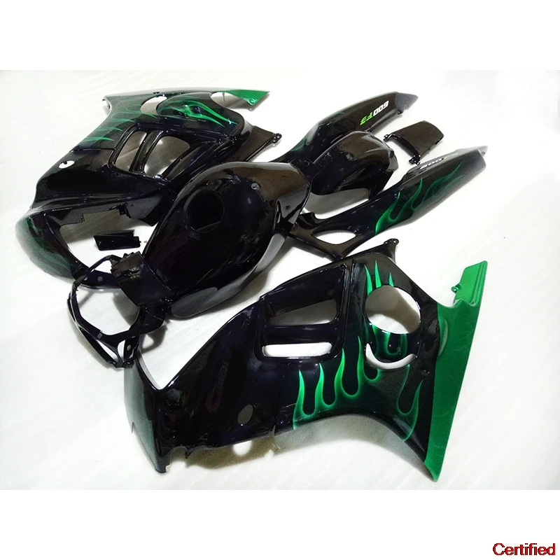 

Новый комплект обтекателей подходит для Honda CBR600 F3 97 98 Полный комплект обтекателей Продаются как горячие пирожки CBR 600 f3 1997 1998 Зеленый черный NZ52