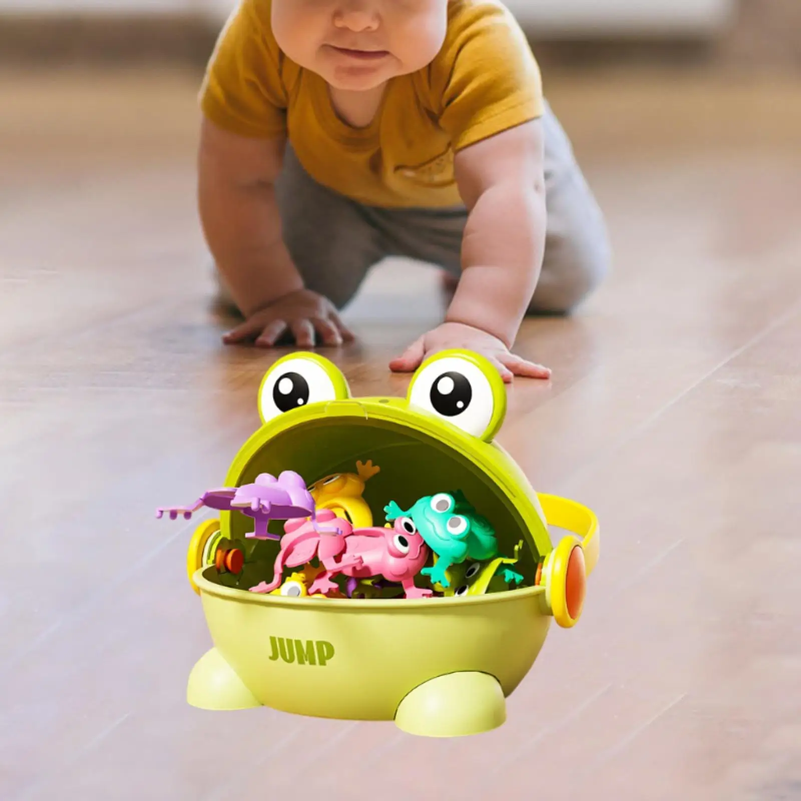 Jumping Toy Frogs Colorful Finger Pressing Bouncing Sensory Toy Educational for Kids Birthday Party
