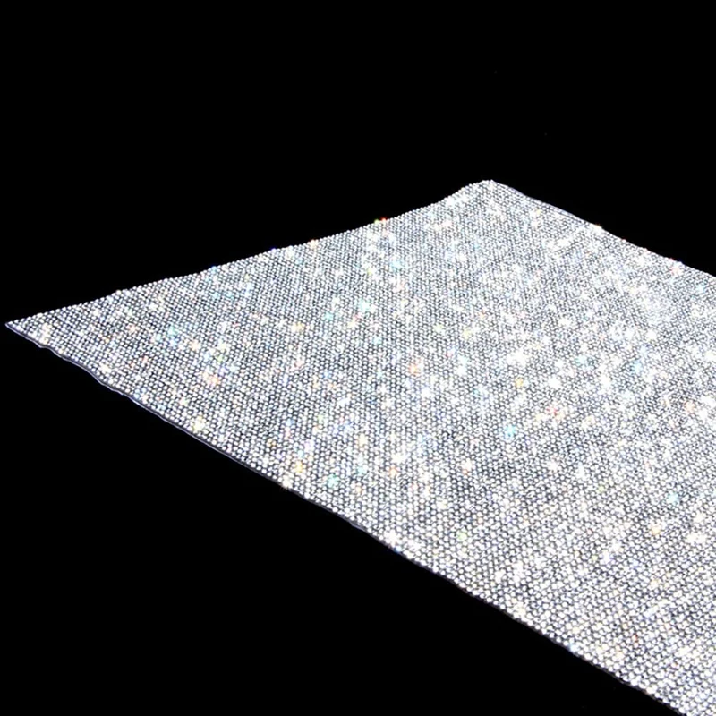 2 Sheets Rhinestone Sheets Adhesive Crystal Diamond Bling Sticker For Car Vehicle Decoration Clothing Crafts