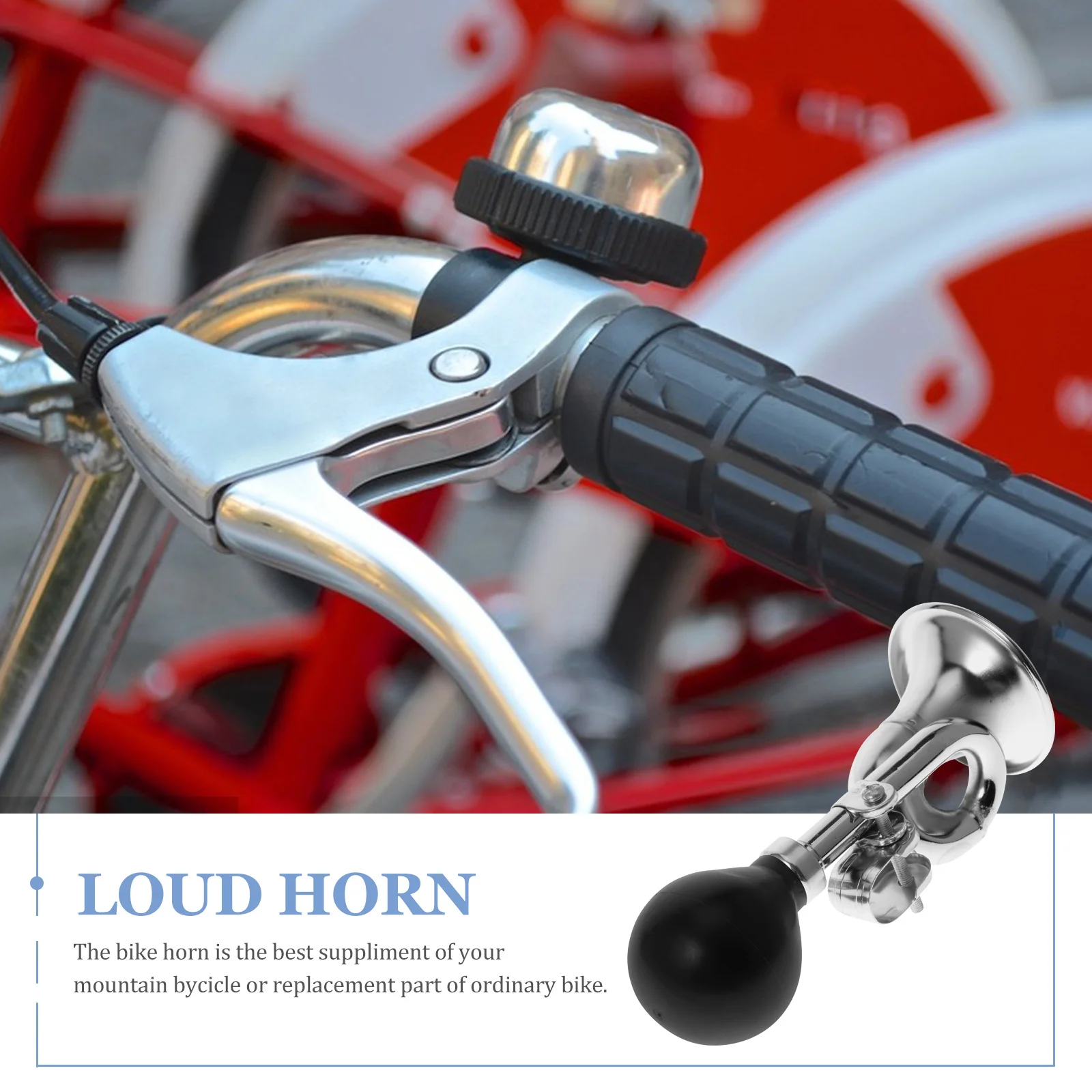 Cycling Bell Loud Horn Durable Material Clear Sound Safety Warning Easy Install Personalized Design Simple Convenient