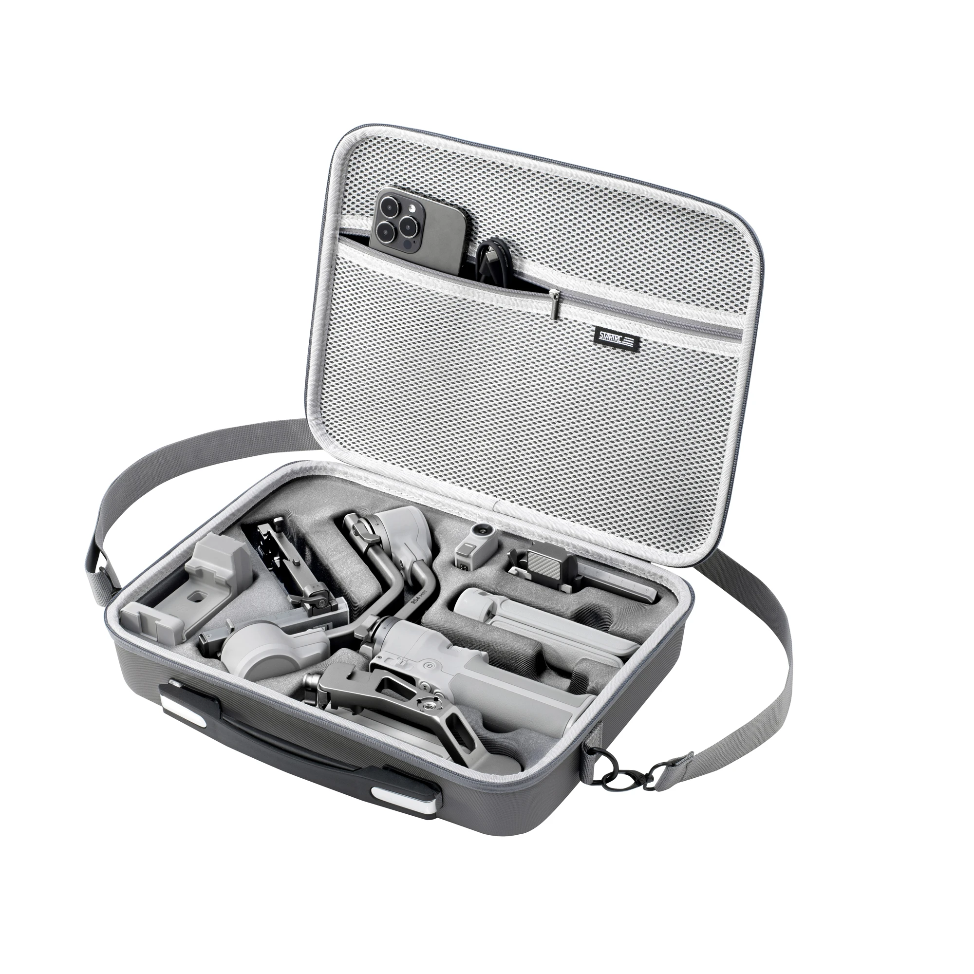 RS4 Mini Portable Storage Case PU Shoulder Bag Travel Carrying Case Handbag for DJI Ronin 4 Mini Handheld Stabilizer Accessories