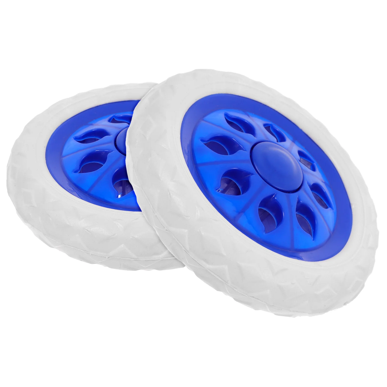 2 Pcs Folding Shopping Cart Grocery Wheels Replacement Stair Climber Tie Rod Trolley Push Laundry