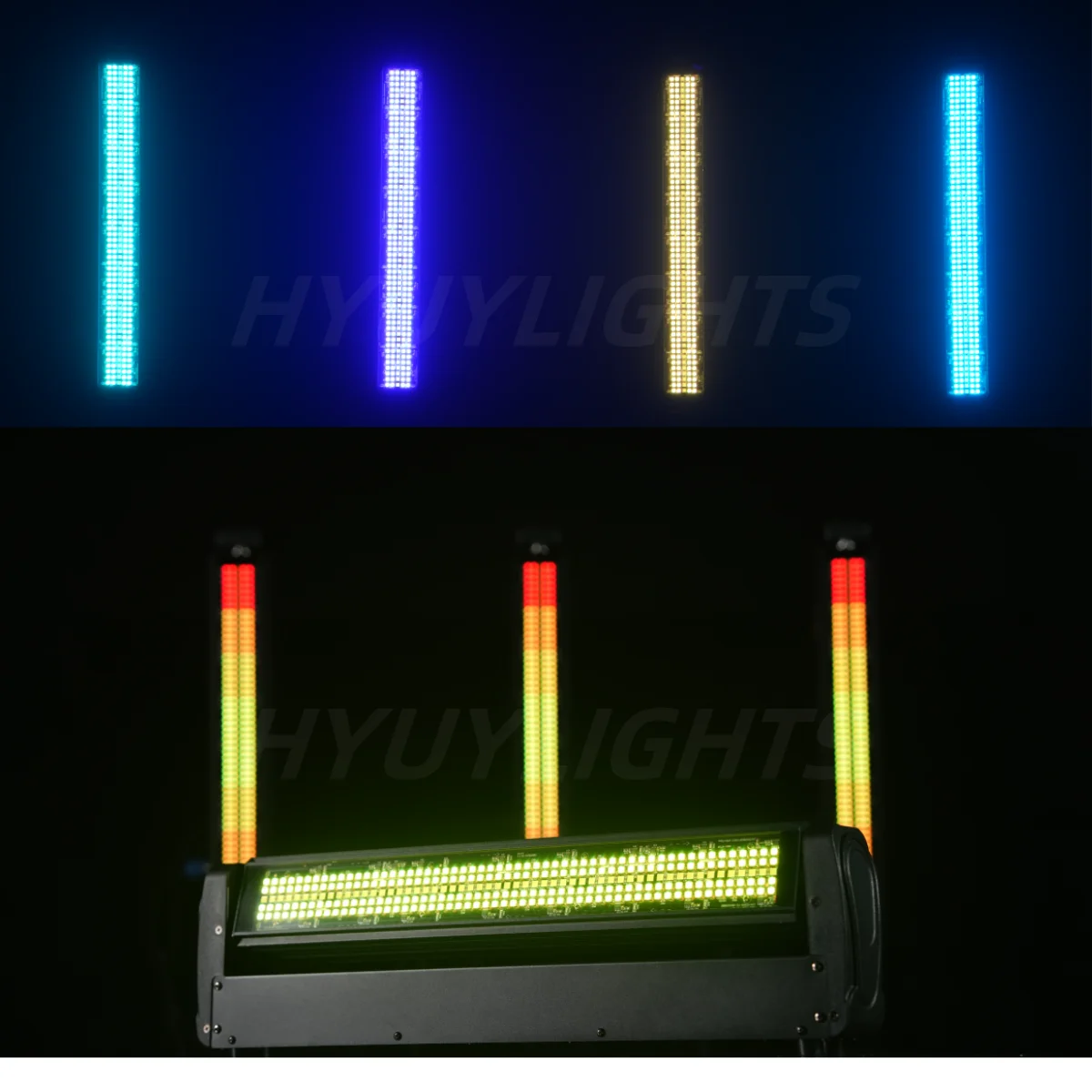 2PCS 200W 2 Sides Beam Curtain&Strobe 360°Infinite Rotation LED Moving Head DJ Bar Stage Effect Light