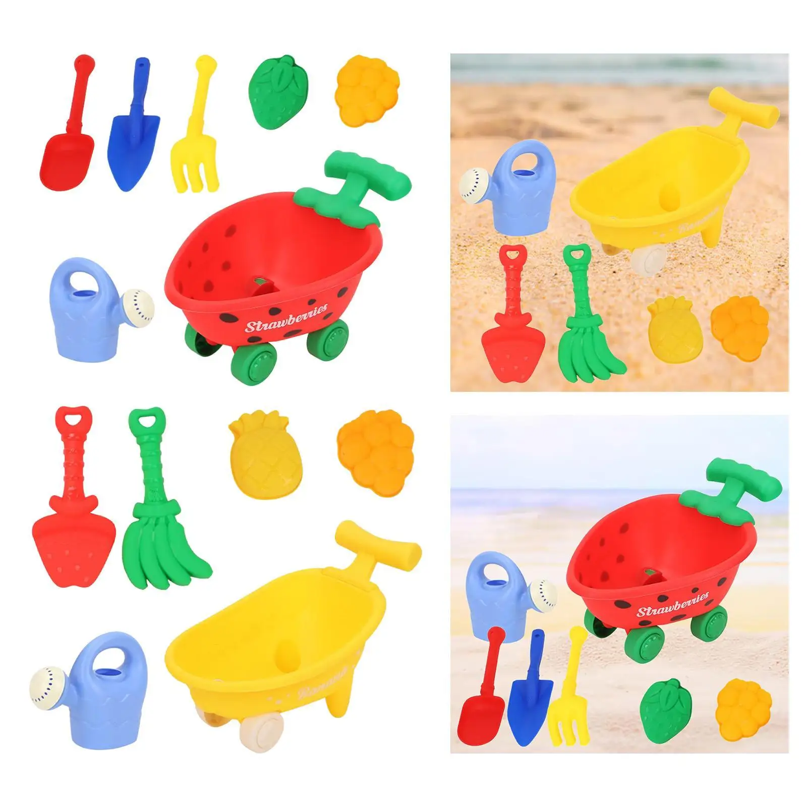 Beach Sand Toys for Kids Pretend Play Birthday Gifts Lightweight Trolley Car Sand Toy for Outside Backyard Garden Boys Girls