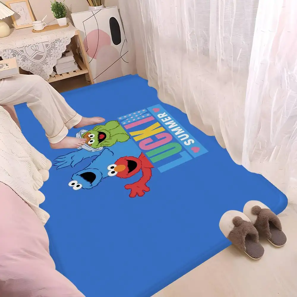Sesame Street Cartoon Room Mats Washable Non-Slip Living Room Sofa Chairs Area Mat Kitchen Alfombra