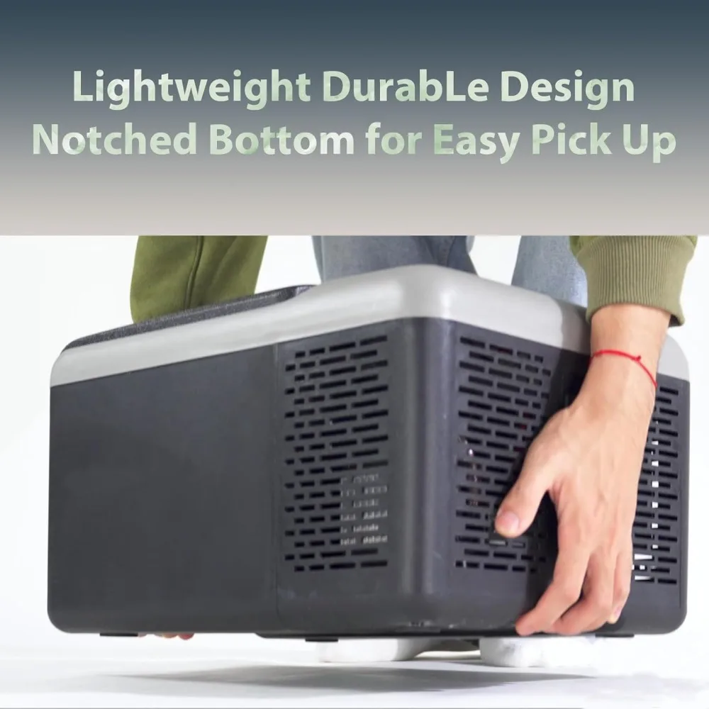 مبرد فريزر محمول للسيارة 12 فولت، تبريد سريع سعة 10 لتر، متوافق مع خيارات طاقة تيار متردد 12/24 فولت و100-240 فولت #6