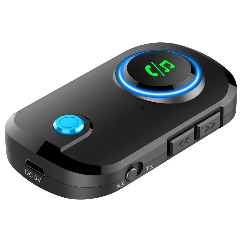 T3 New Bluetooth Receiver Transmitter Car Bluetooth Transceiver Two In One Bluetooth Adapter 