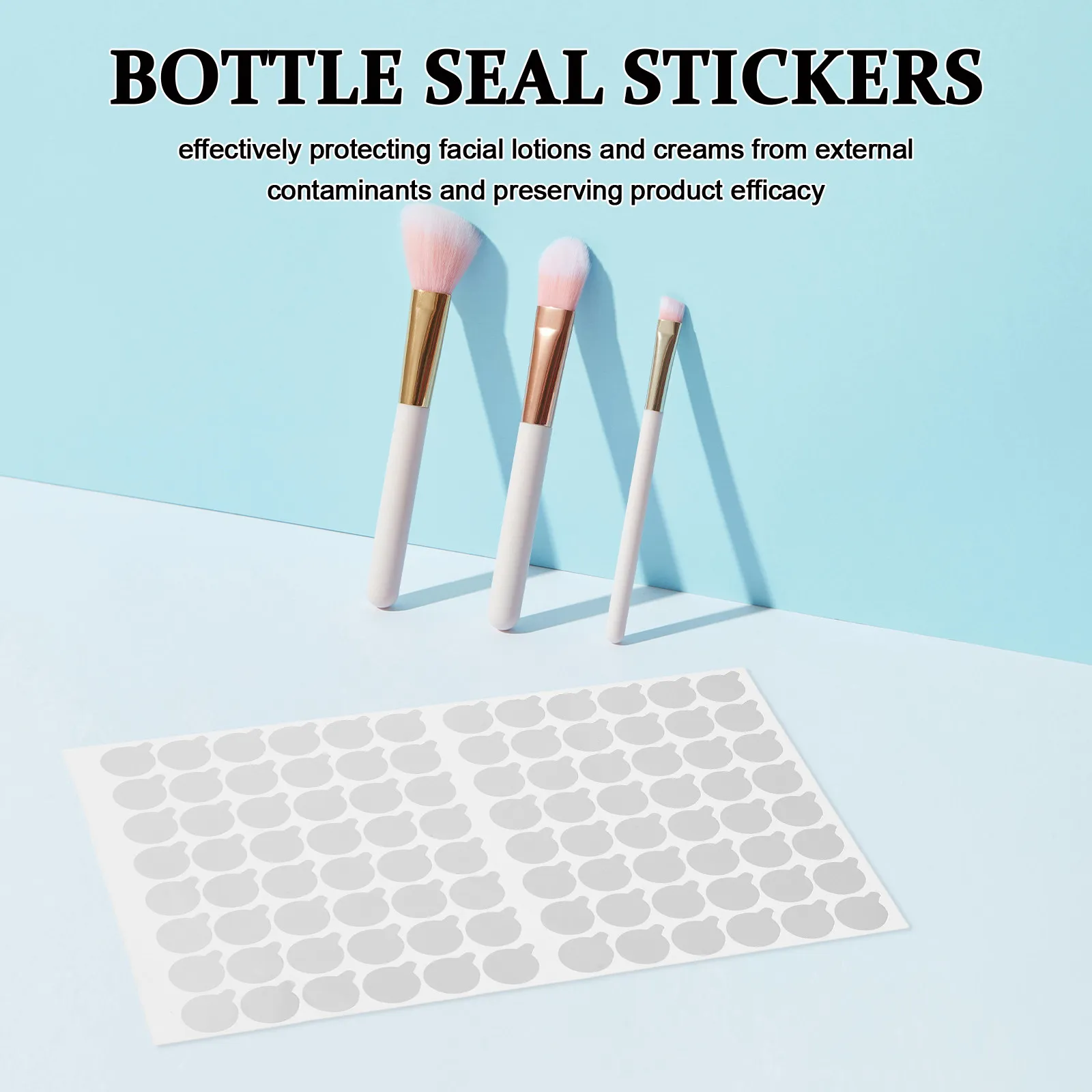 270Pcs Aluminum Foil Sealing Stickers 20Mm Self-Adhesive Waterproof Bottle Seal Labels for Skincare Lotion Essential Oil