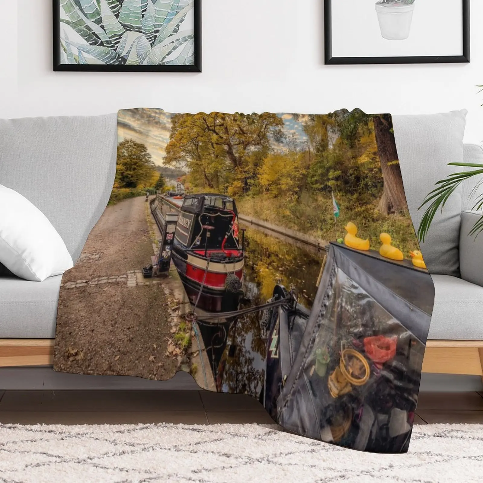 

Llangollen Canal Sunset Throw Blanket Thin Travel Blankets Thin Giant Sofa manga Blankets