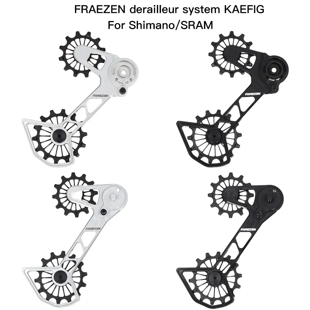 FRAEZEN derailleur system KAEFIG Pulley Wheel Oversized Cage for Shimano SLX XT XTR/SRAM Eagle AXS World\'s first one-piece cage