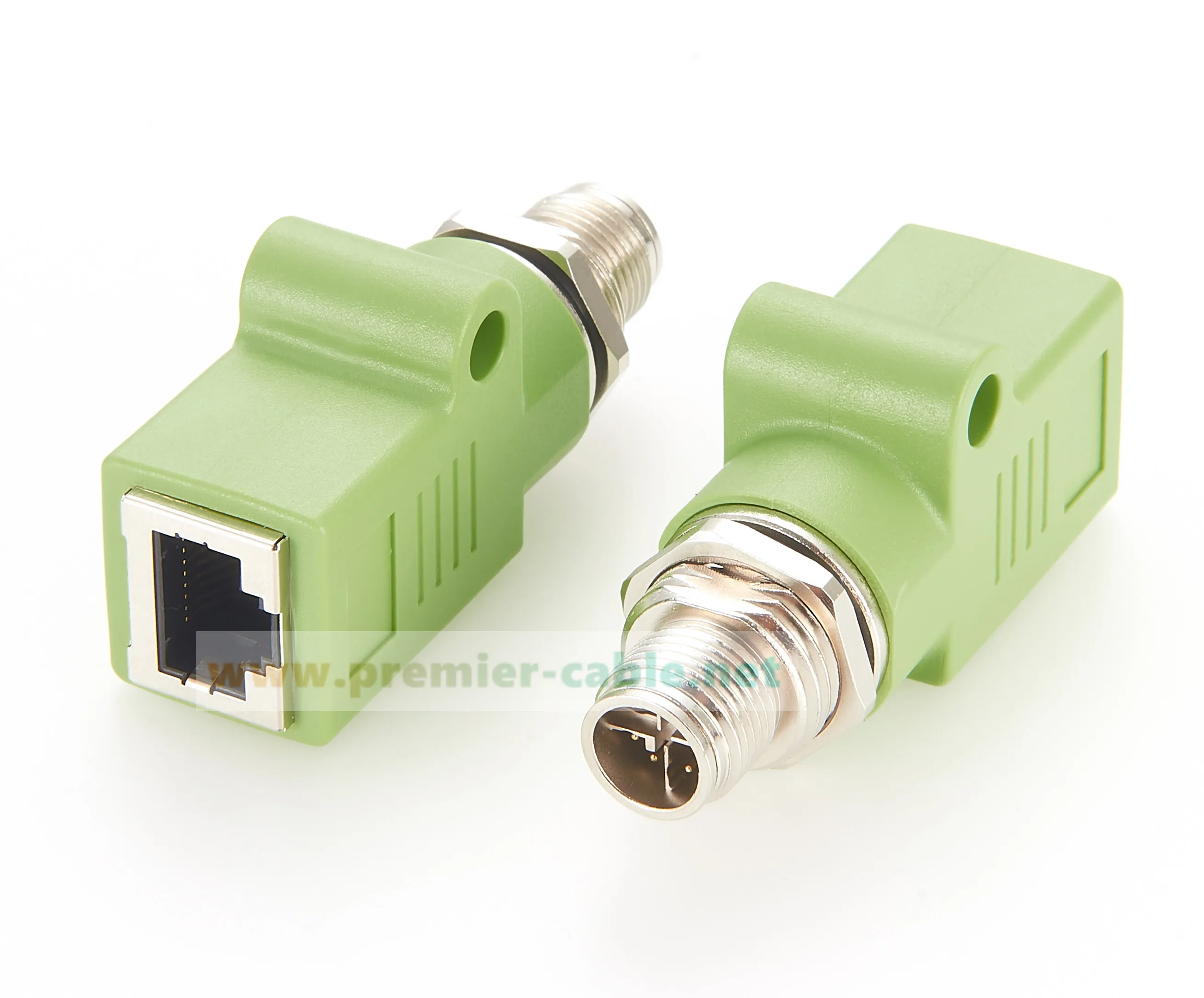 M12 X Code 8-Pin Buchse auf RJ45 Ethernet-Adapter IP67 abgeschirmte Einbaubuchse für Schalttafel, Durchgangssteckverbinder, runder Steckverbinder – Detail 7