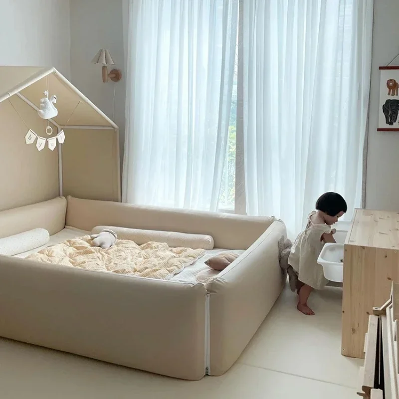 Pavimento in legno massello letti per bambini bambino principessa casa Design letti per bambini piattaforma Cama Infantiles mobili per camera da letto YQ50CB