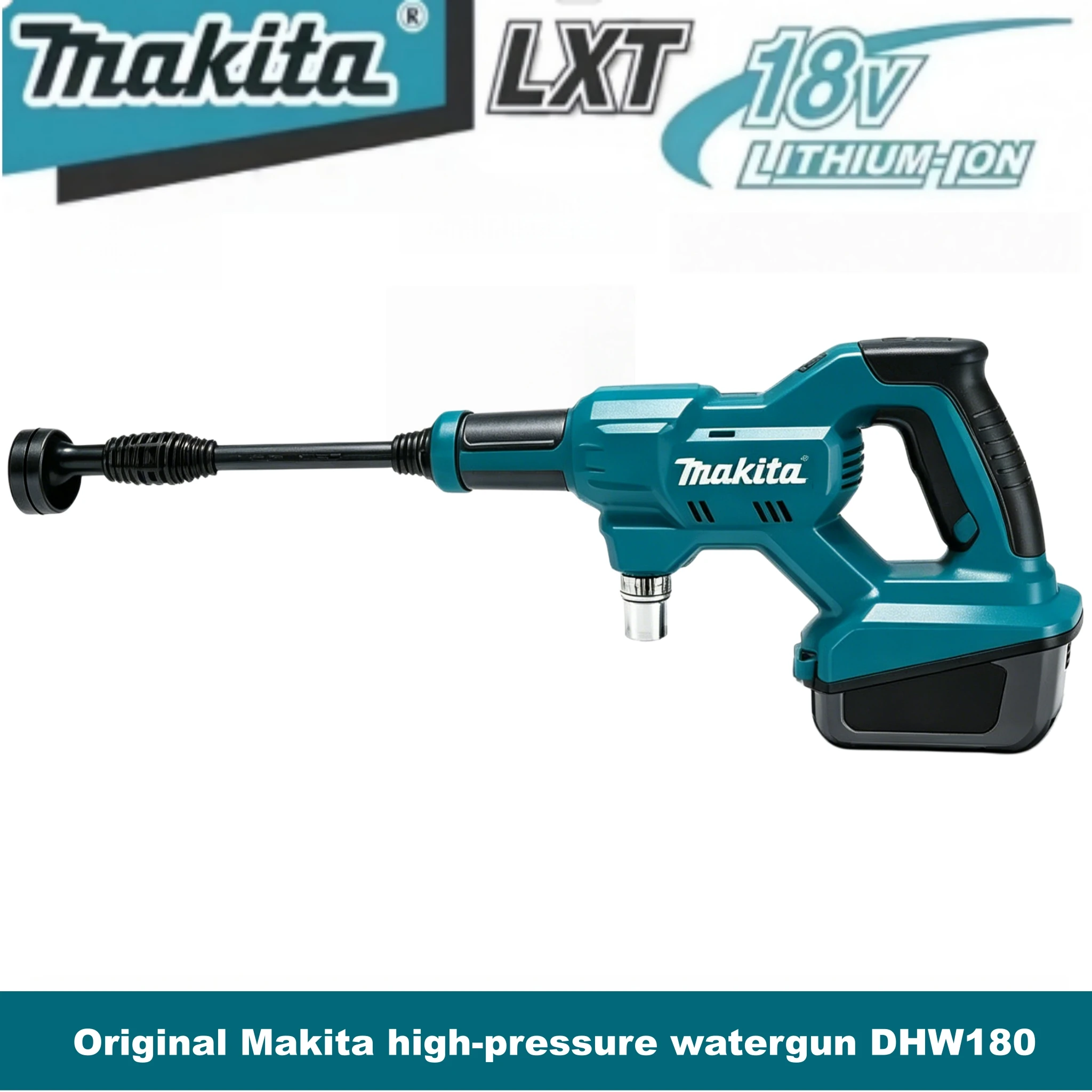 Makita Battery 18V DHW180 Cordless Pressure Washer Portable Car Wash Gun Outdoor Cleaner 5 Spraying Modes