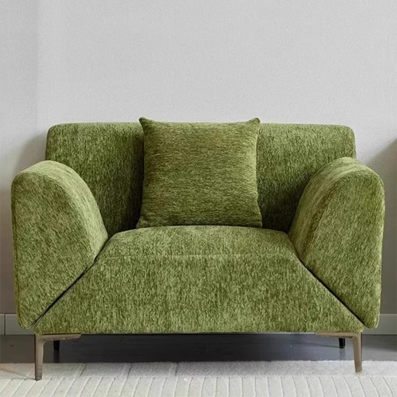 Leisure sofa chair, rotating armrest single fabric function sofa bed, hotel home
