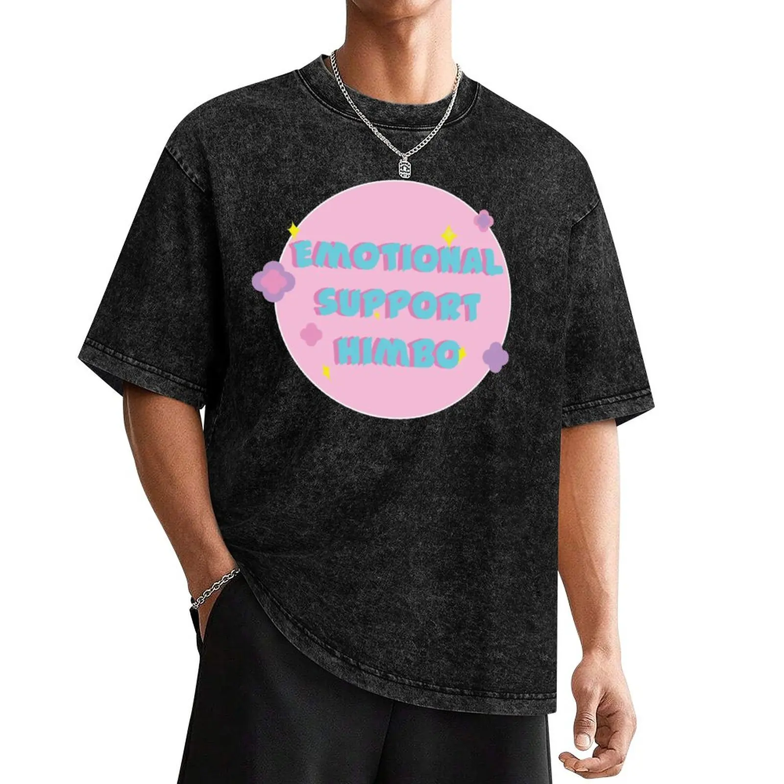 

Emotional support himbo T-Shirt anime t shirts anime figures graphic t shirt vintage Short sleeve tee men