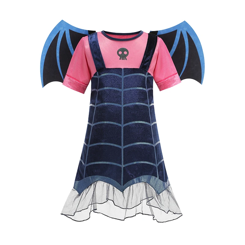 Girls Witch Halloween Full Costume Set Blue‑Purple Star Glitter Tulle Dress Hat Magic Wand Candy Pouch Holiday Party Fancy Dress view 6