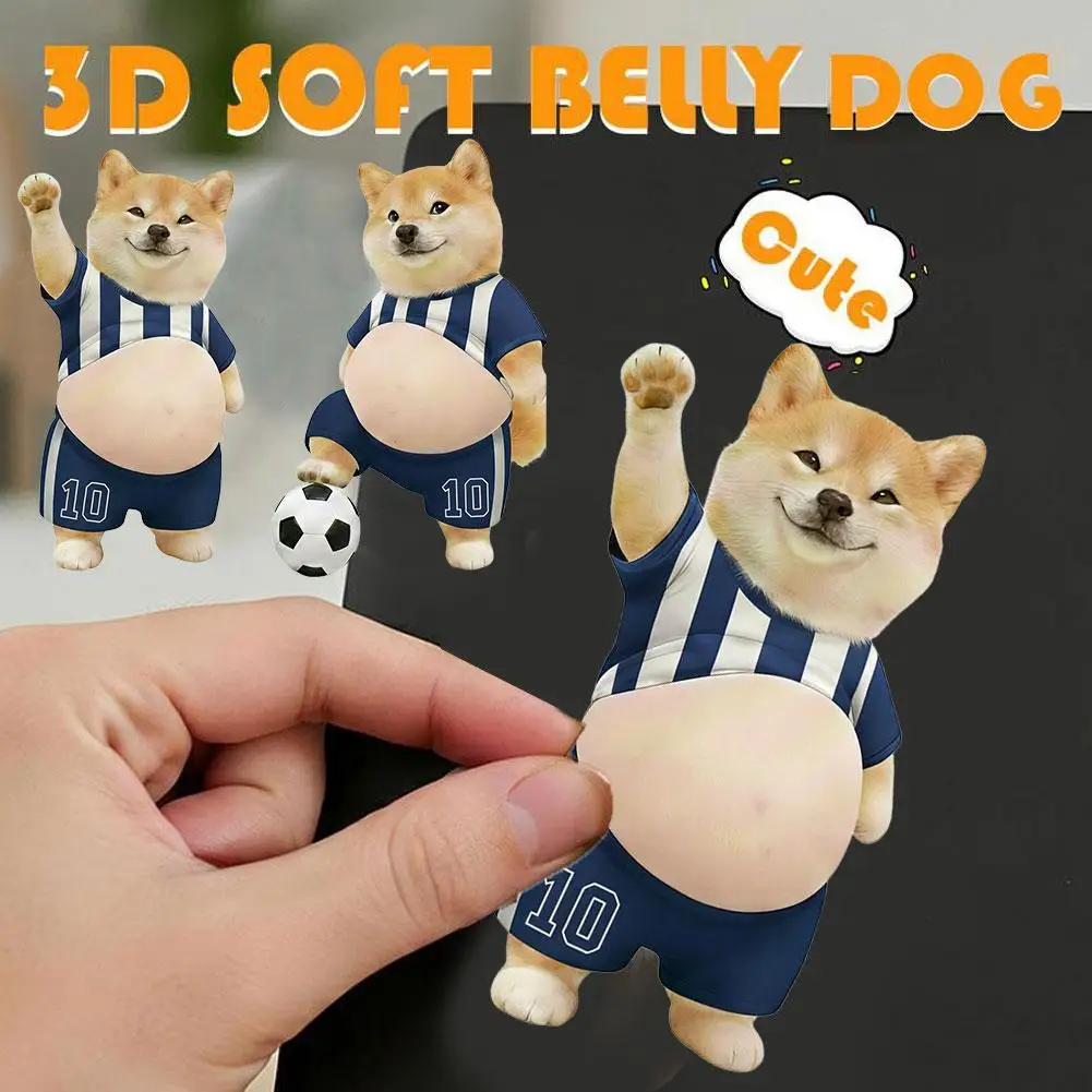 

2 шт. 3D-наклейки с изображением собаки породы Шиба-ину, креативные мультяшные наклейки для снятия стресса, украшение для телефона, ноутбука, подарки