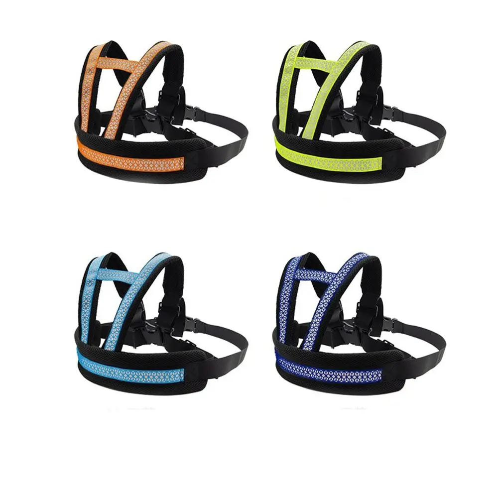 เข็มขัดนิรภัยรถจักรยานยนต์เด็กระบายอากาศได้สายรัดปรับได้สายรัดนิรภัยสำหรับเด็กกันลื่นสายรัดสะท้อนแสงป้องกันการสูญหาย