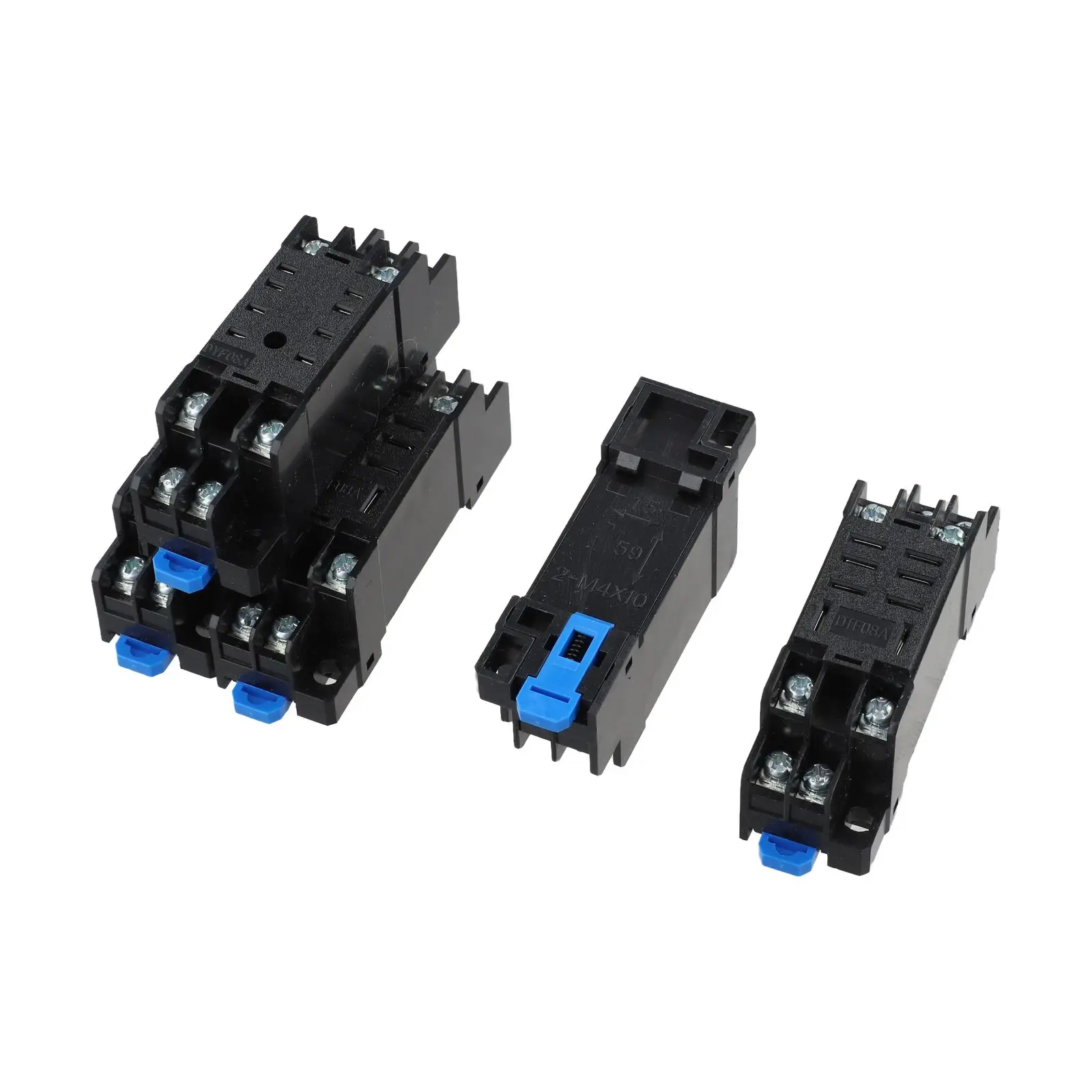 6.8 X 2.2 X 2.8cm 8-Pin Socket Base 8 Pin Relay Socket Base Voltage Regulator Compatible Relay Socket Plastic Material