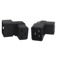 High Quality IEC 320 C20 Male to C19 Female 16A Power Adapter for LCD LED wall Mount TV IEC320-C20 to C19 3500W Down UP 90 Angle