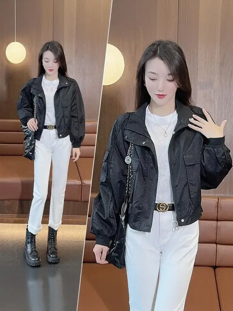 Italian Style Thickened Short Coat Jacket Women's Loose Slimming Fashion Cotton Clothes Autumn New Arrival Elegant Small Size