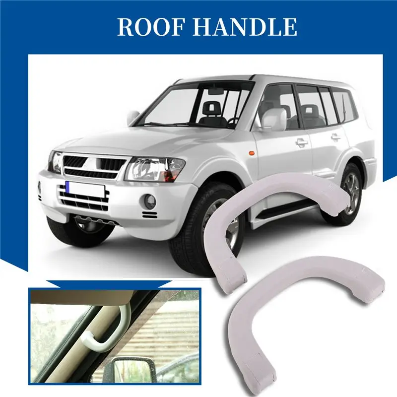 2Pcs Left & Right A Pillar Roof Handle Fit For Mitsubishi Pajero Shogun Montero V31 V32 V33 V73 V77 1991-2006-T61C