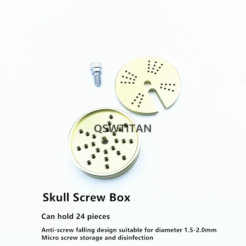 

Чехол для костного винта Коробка для стерилизации костного винта для винтов черепа Ветеринарный ортопедический инструмент