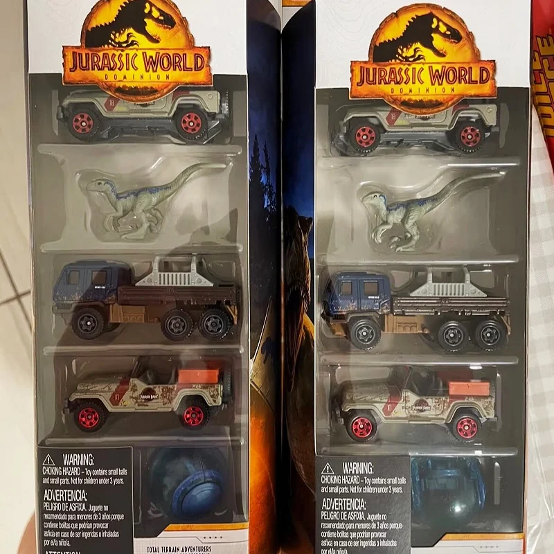 

Mattel Authentic Matchbox Jurassic World Movie Car Set Five Pieces FMX40 Mercedes Alloy Car Model Non-Radio Controlled Toy