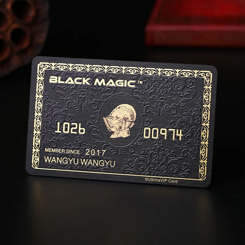 Custom Membership Card PVC Card Custom Design High-end Embossed Card Custom VIP Card Chip Points Stored Value