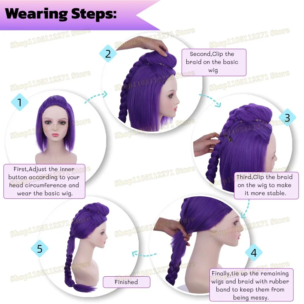 Rumi Mira Zoey Cosplay Perücke KPOP Dämon Jäger Cosplay Huntrix Saja Jungen Jinu Baby Mystery Cosplay Perücke Halloween Party Kostüm