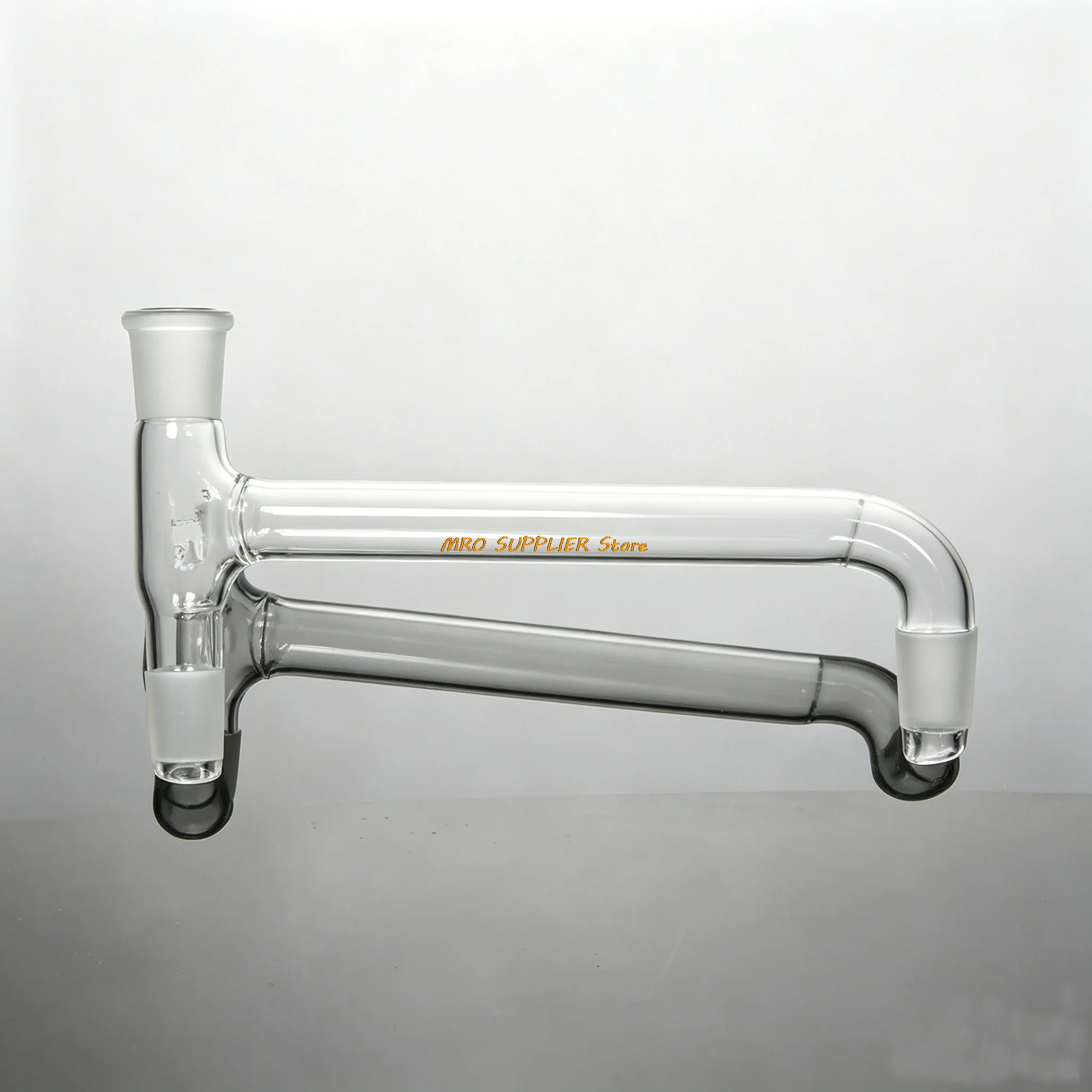1Pc 24/29,Glass 3-Way Adapter,Distillation Head,Oblique Down Type,Lab Glassware