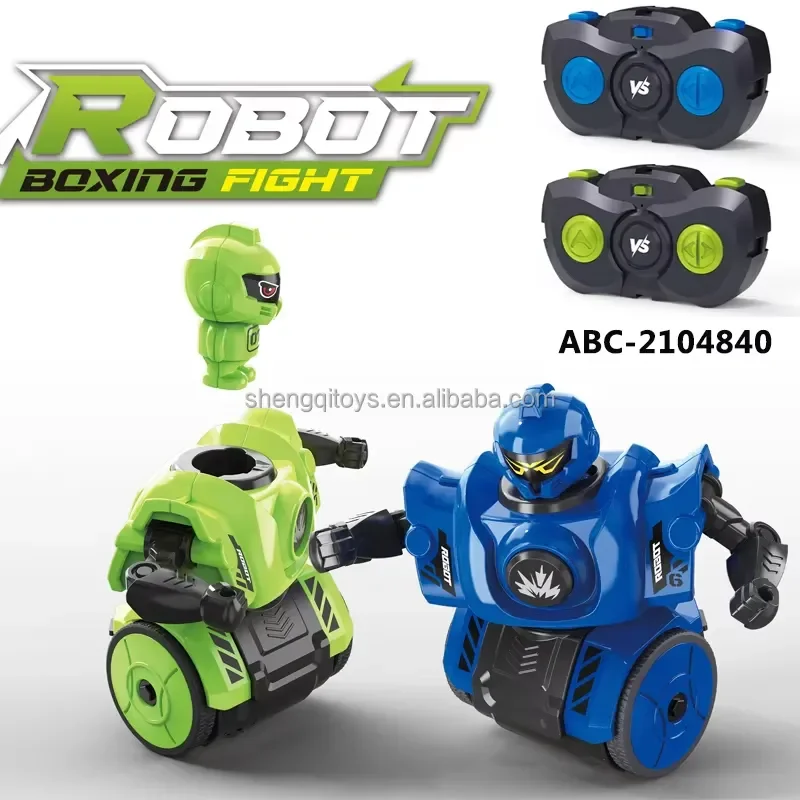 RC Robot Boxing Toy DIY Assembly Interactive Fighting Game with Ejection Seat Sound Effects Educational Gift for Kids Boys