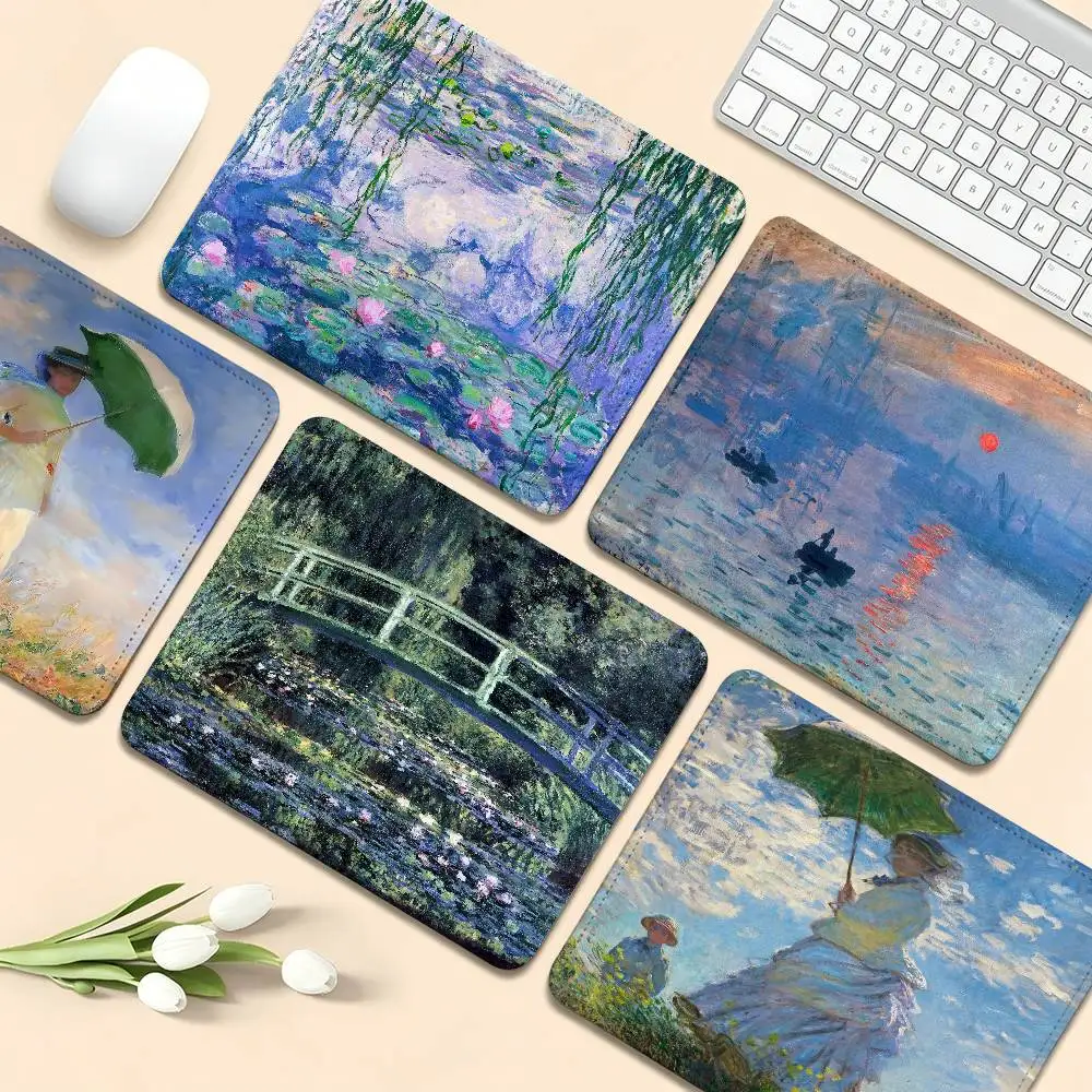 Water Lilies Claude Monet Fine Art DIY Cabinet Gaming Computer Laptop Desk Mat Mouse Pad Mouse Mat Notbook Desktop Mat