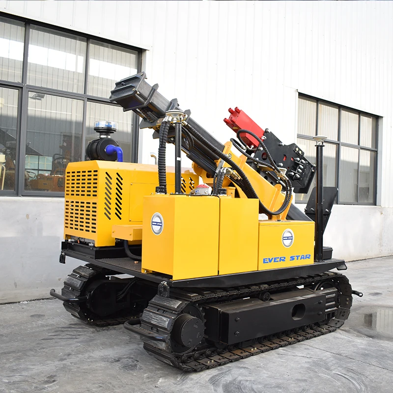 Hydraulic Track Pile Driver, Engineered For Tough Conditions / Reliable Solution For Solar Installations