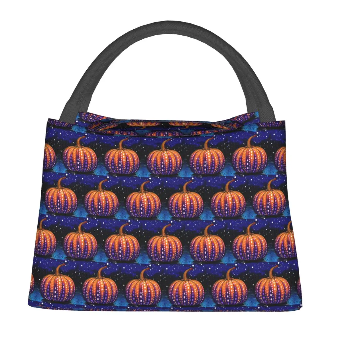 Yayoi Kusama Polka Pumpkin Insulated Lunch Bag for Women Kids Leakproof Food Boxes Thermal Lunch Box Tote