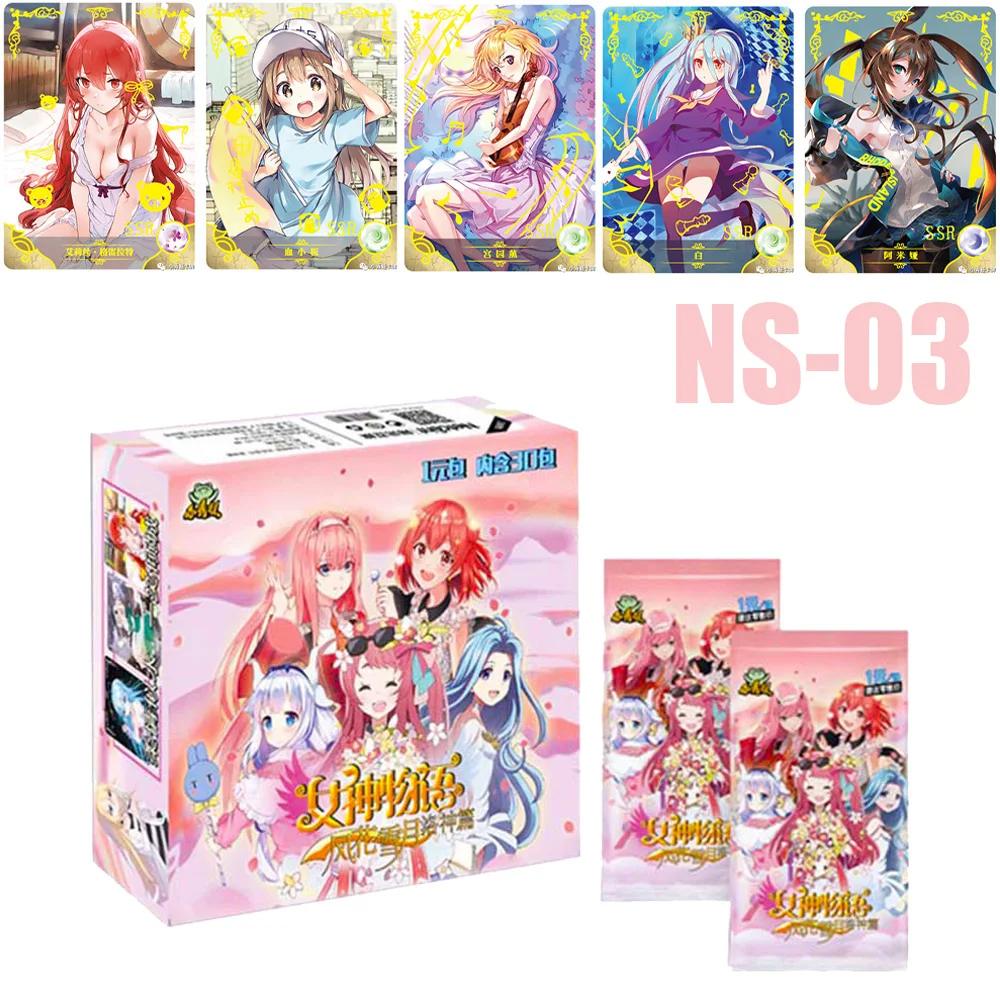 Goddess Story Ser Collection Card NS-03 Booster Box Anime Girls Party Swimsuit Bikini Feast Doujin Toys And Hobbies Gift