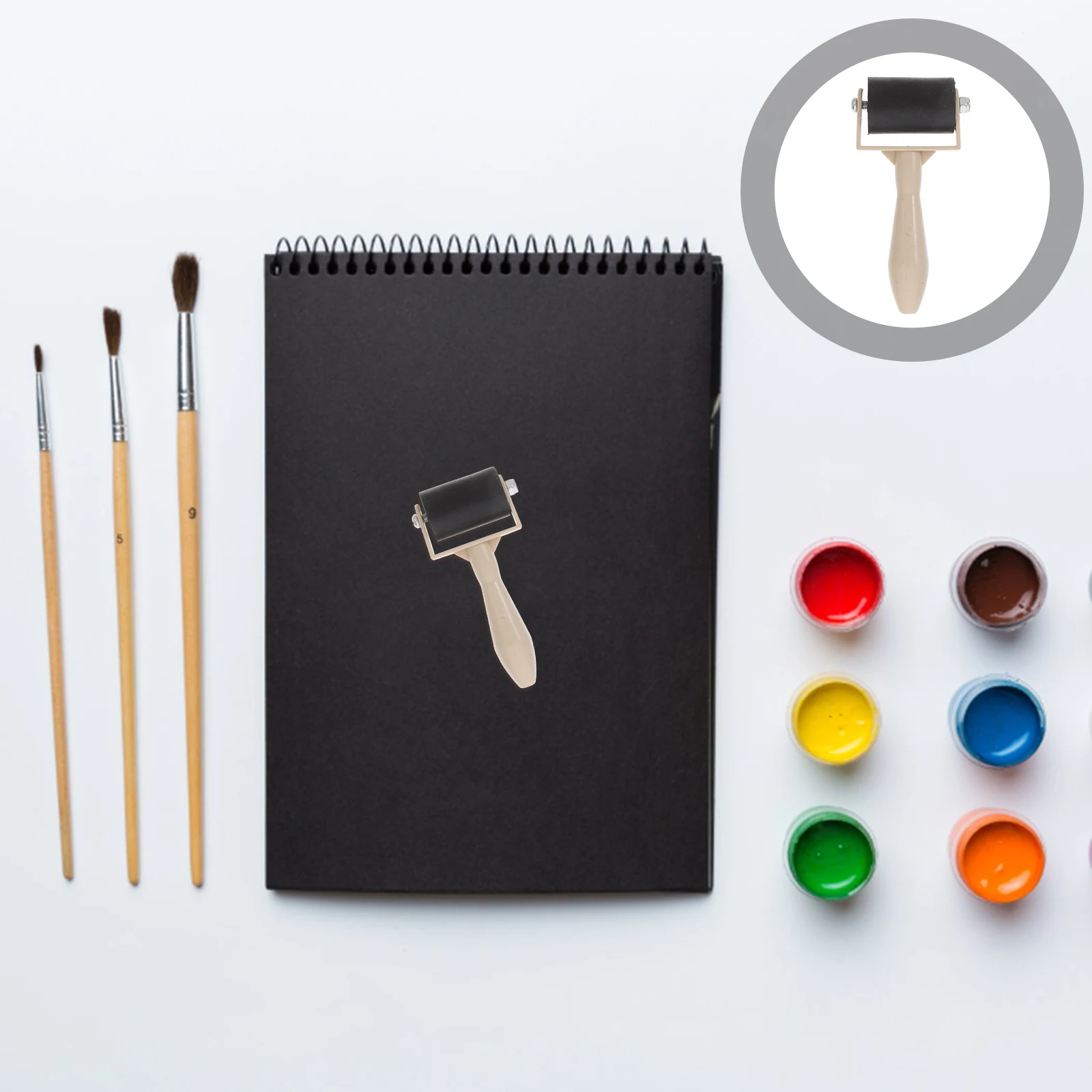 

6 Pcs Printing Roller Making Printmaking Materials Ink Rollers Brayers Crafting Tool Supply