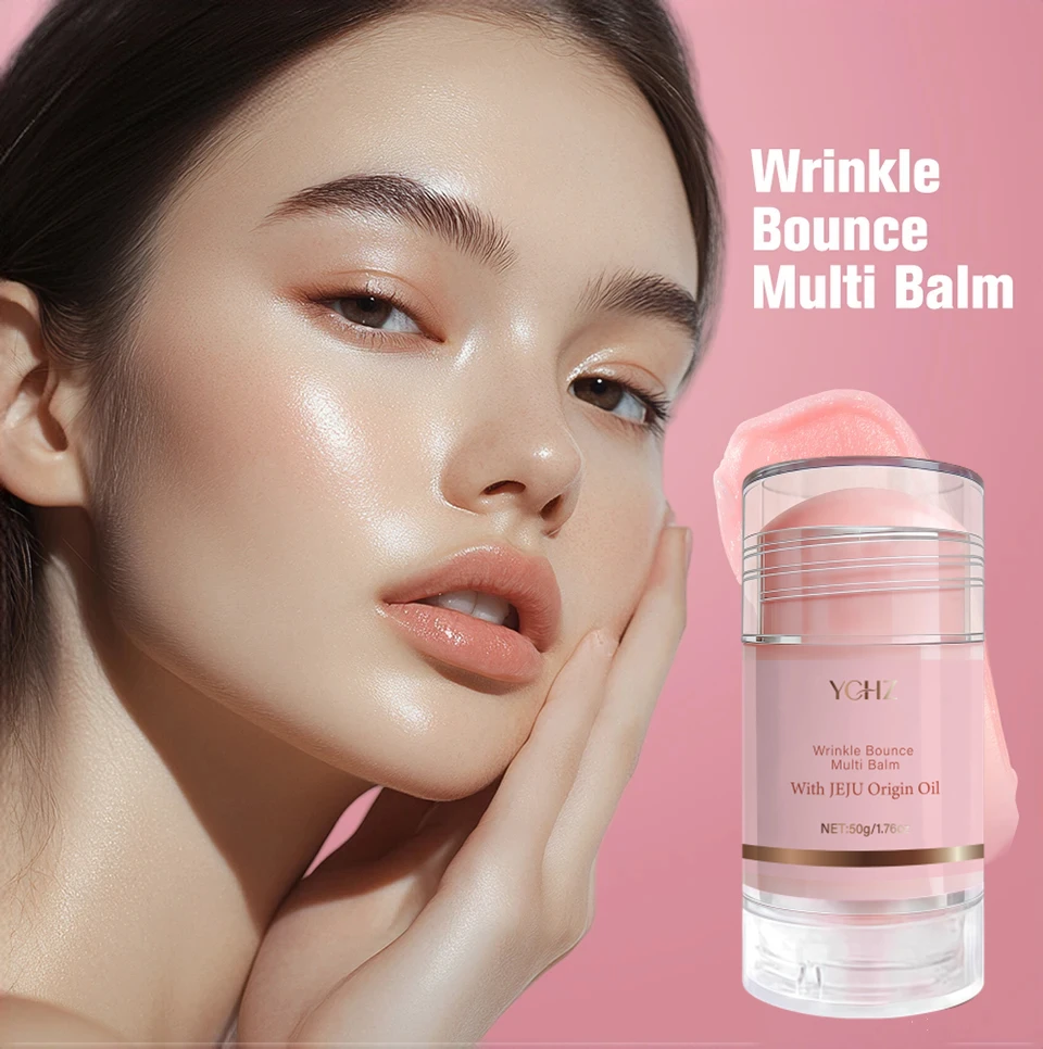 Korean Pink Moisturizing Stick Essence, Deep Moisturizing Facial Skincare, Multifunctional Pink Moisturizing Stick, Skincare Primer Product