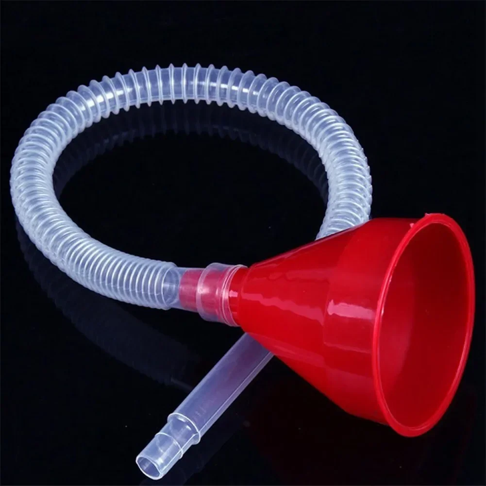 Universal Car Refueling Funnel Detachable Hose Gasoline Engine Oil Additive Motorcycle Truck Vehicle Plastic Oil Filling Funnel