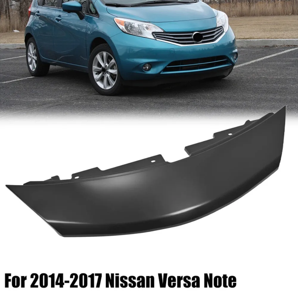 

Front Upper Glossy Black Grille Cover Hood Molding For 2014-17 Nissan Versa Note