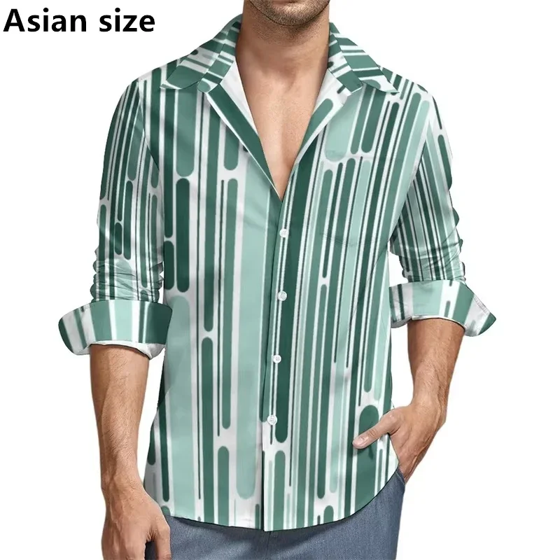 

Harajuku Color Floral Pattern 3D Printed Long Sleeve Shirt Men Fashion Street Men's Shirt Summer Autumn Top Y2k Men Clothing