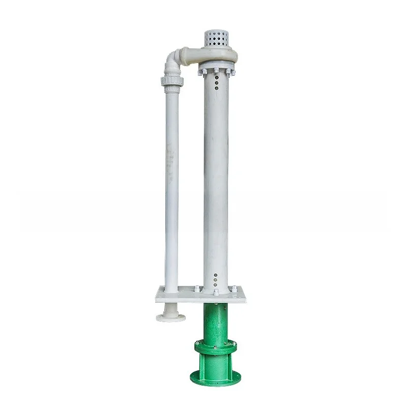 Stainless Steel Chemical Submerged Pump Vertical Long Axis Single Stage Double Tube Electric Acid and Alkali Resistant