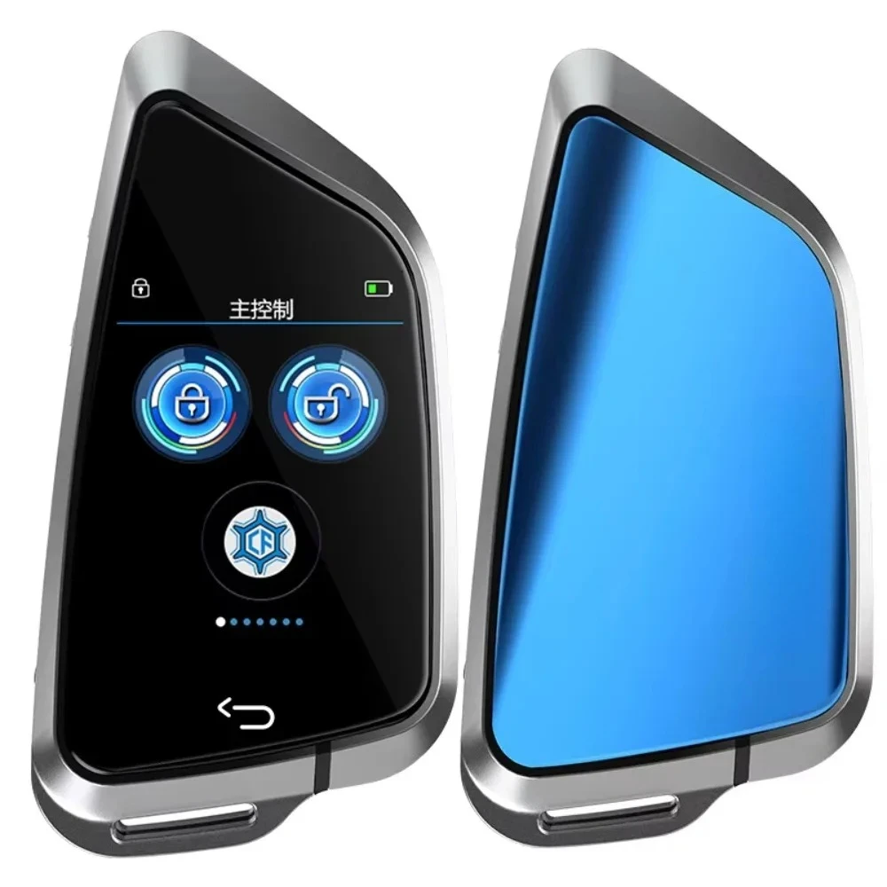 Hot-selling auto supplies, smart digital car key modification and upgrade, one-click start touch LCD key