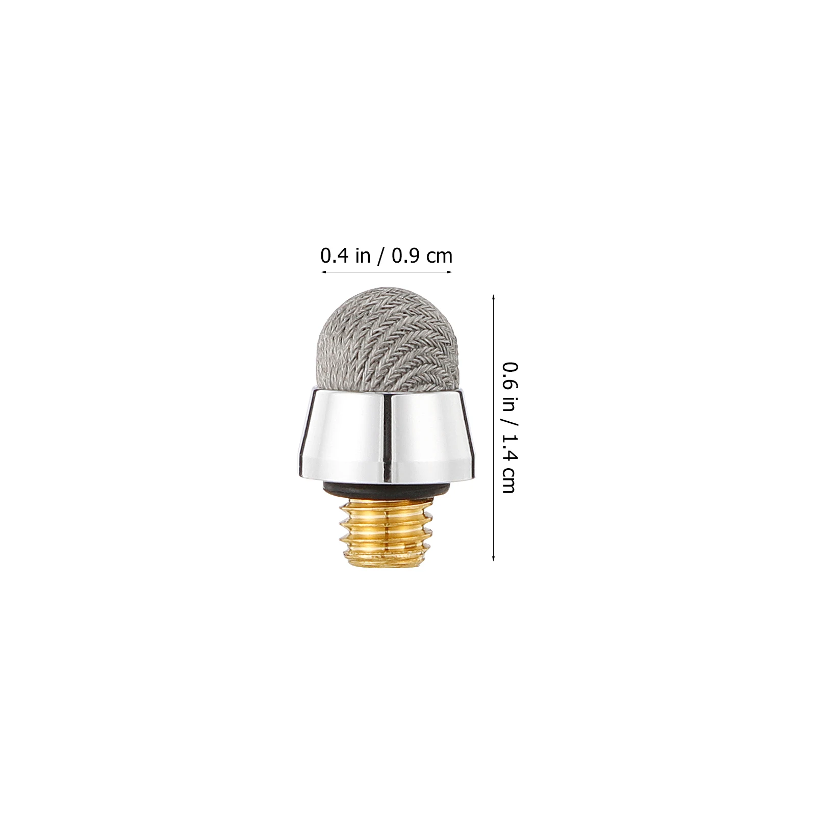 10pcs 6.4Mm Capacitive Replacement Tips M5 External Thread Electroplated Stylus Pen Cap Protective Pen Cap For Smartphones