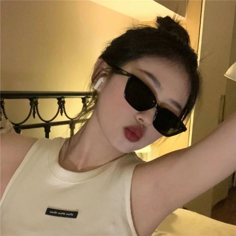 نظارات شمسية صيفية عصرية بإطار صغير على شكل عين القطة من الأشعة فوق البنفسجية 400، نظارات كلاسيكية للحماية من الشمس #1