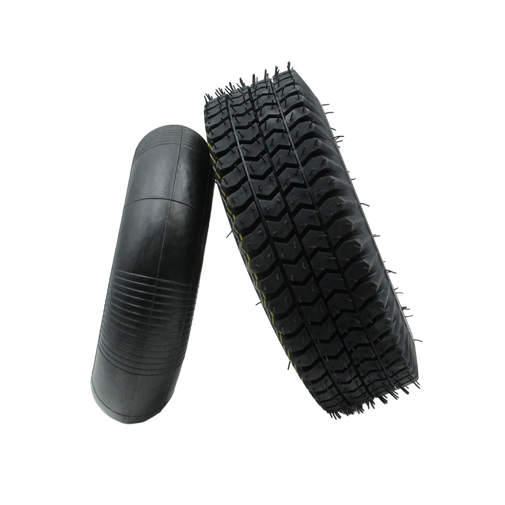 4.00-4 Heavy Duty Inner Tube Outer Tire 11x4.00-4 4 Ply Tyre For Turf Lawn Mower Tractor Mowers Three Wheel Scooter