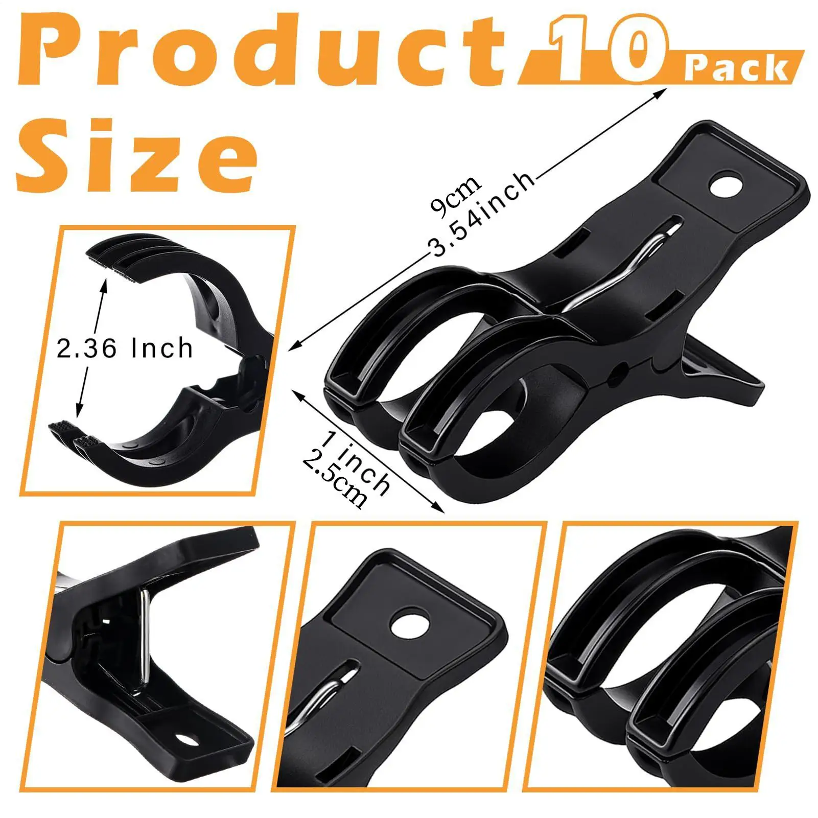 10pcs Balloon Arch Clips Heavy Duty Backdrop Spring Clamps Party Accessories For Woodworking Crafts Wedding Birthday Decoration