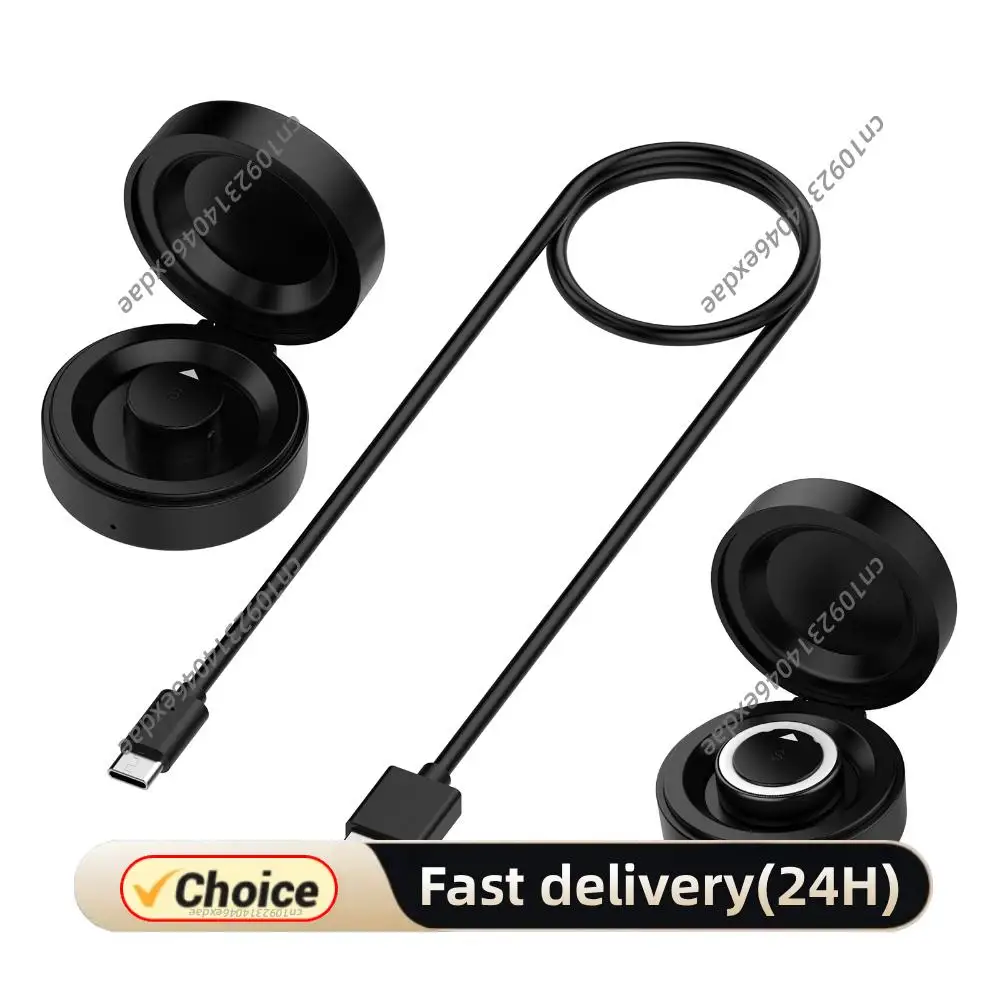 

Беспроводной зарядный чехол для Oura Ring Gen 4, портативная зарядная док-станция со встроенным аккумулятором (2-4 зарядки) и USB-C для умного кольца